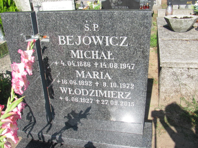 Michał Bejowicz 1886 Gdynia Orłowo - Grobonet - Wyszukiwarka osób pochowanych