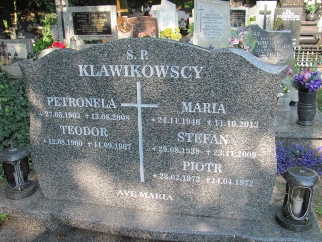 Piotr Klawikowski 1972 Gdynia Orłowo - Grobonet - Wyszukiwarka osób pochowanych