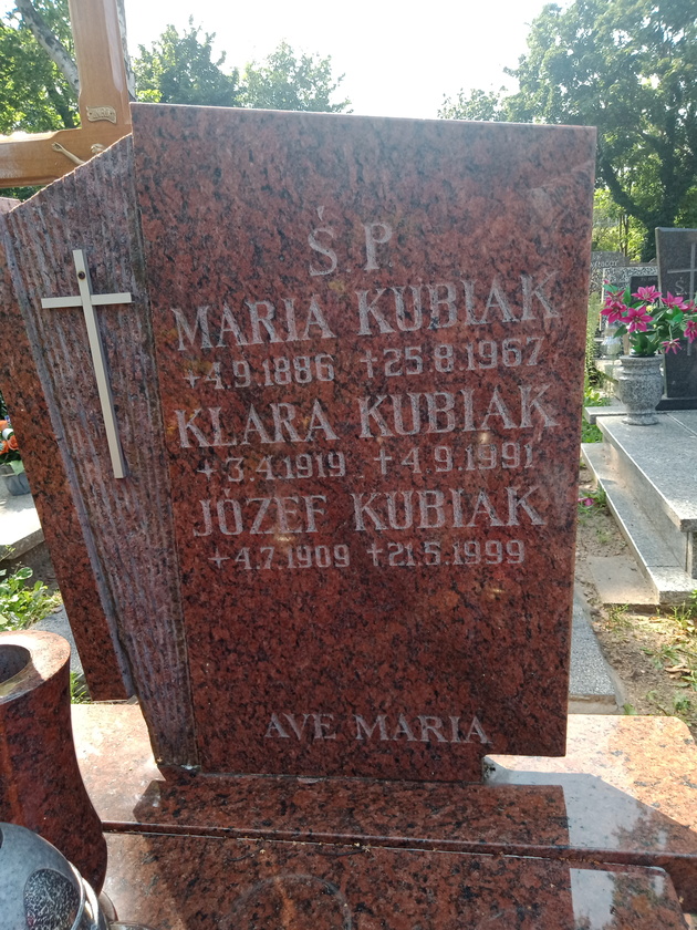 Klara Kubiak 1919 Gdynia Orłowo - Grobonet - Wyszukiwarka osób pochowanych