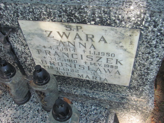 Anna Zwara 1914 Gdynia Orłowo - Grobonet - Wyszukiwarka osób pochowanych