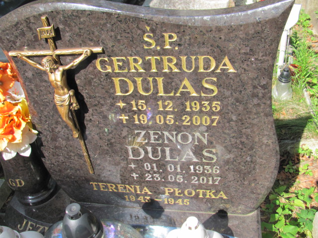 Gertruda Zofia Dulas 1935 Gdynia Orłowo - Grobonet - Wyszukiwarka osób pochowanych