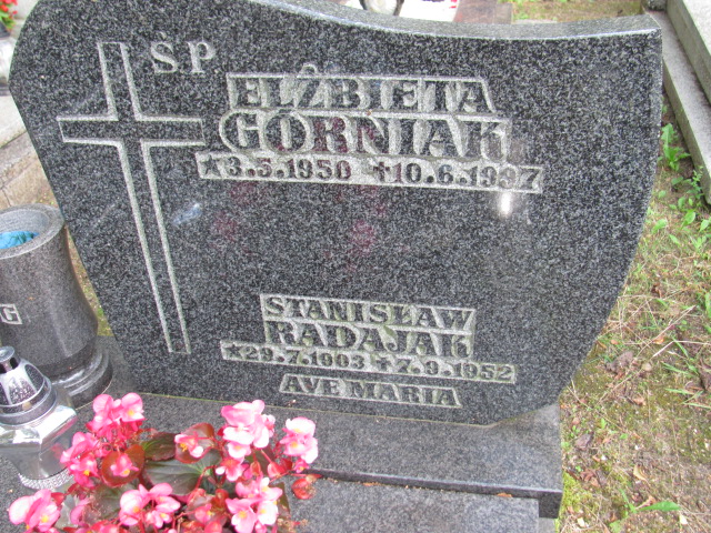 Elżbieta Górniak 1950 Gdynia Orłowo - Grobonet - Wyszukiwarka osób pochowanych