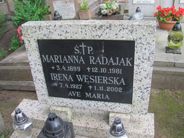 Marianna Radajak 1899 Gdynia Orłowo - Grobonet - Wyszukiwarka osób pochowanych