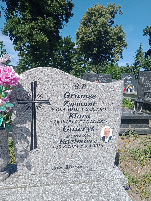 Zygmunt Gramse 1910 Gdynia Orłowo - Grobonet - Wyszukiwarka osób pochowanych