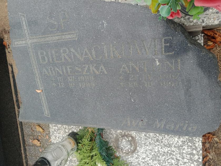 Agnieszka Biernacik  1906 Gdynia Orłowo - Grobonet - Wyszukiwarka osób pochowanych
