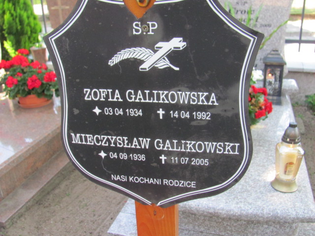 Zofia Galikowska 1934 Gdynia Orłowo - Grobonet - Wyszukiwarka osób pochowanych