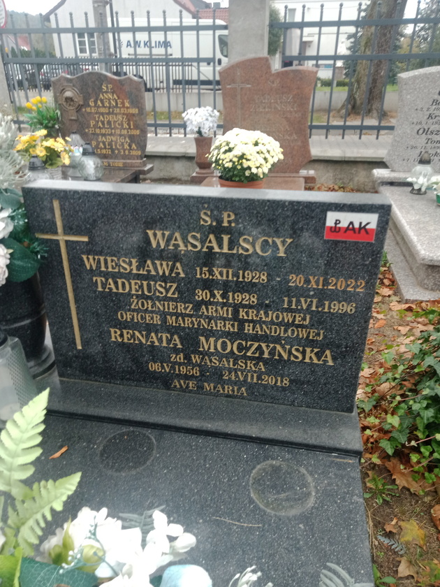 Wiesława Wąsalska 1928 Gdynia Orłowo - Grobonet - Wyszukiwarka osób pochowanych