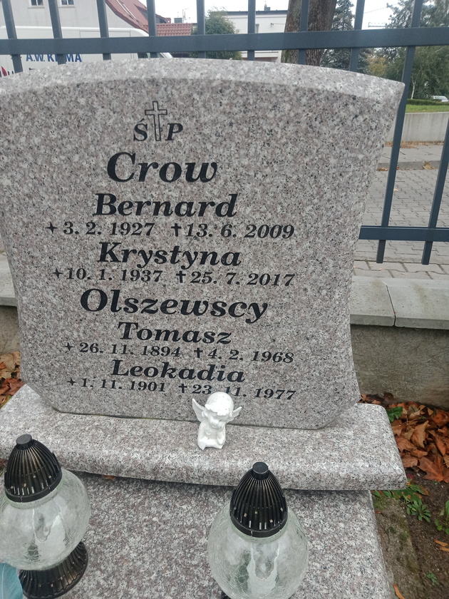 Bernard Crow 1927 Gdynia Orłowo - Grobonet - Wyszukiwarka osób pochowanych