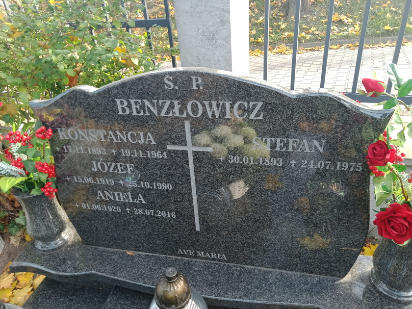 Stefan Benzłowicz 1893 Gdynia Orłowo - Grobonet - Wyszukiwarka osób pochowanych