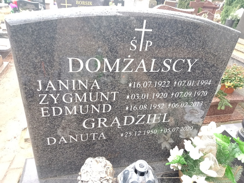 Danuta Grądziel 1950 Gdynia Orłowo - Grobonet - Wyszukiwarka osób pochowanych