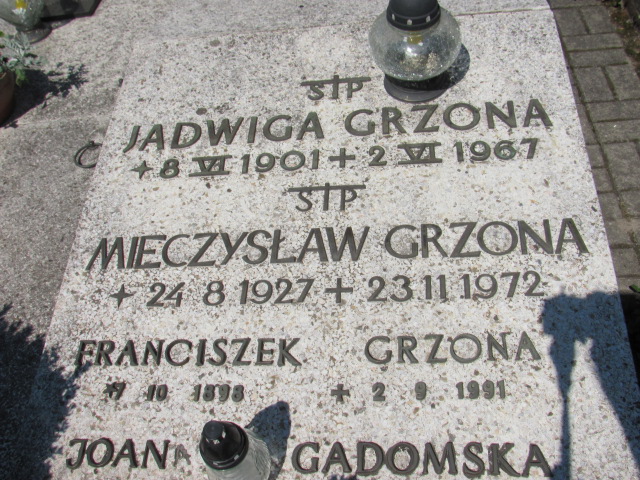 Jadwiga Grzona 1901 Gdynia Orłowo - Grobonet - Wyszukiwarka osób pochowanych