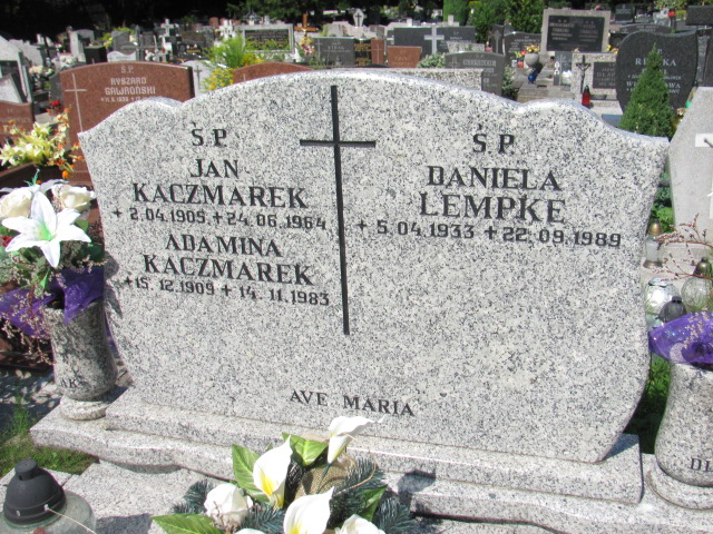 ADAMINA Kaczmarek 1909 Gdynia Orłowo - Grobonet - Wyszukiwarka osób pochowanych