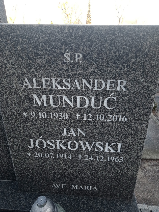 Jan Jóskowski 1914 Gdynia Orłowo - Grobonet - Wyszukiwarka osób pochowanych