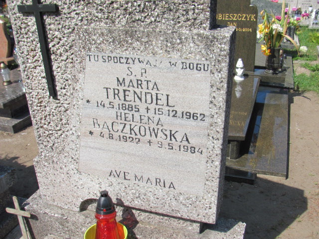 Marta Trendel 1885 Gdynia Orłowo - Grobonet - Wyszukiwarka osób pochowanych