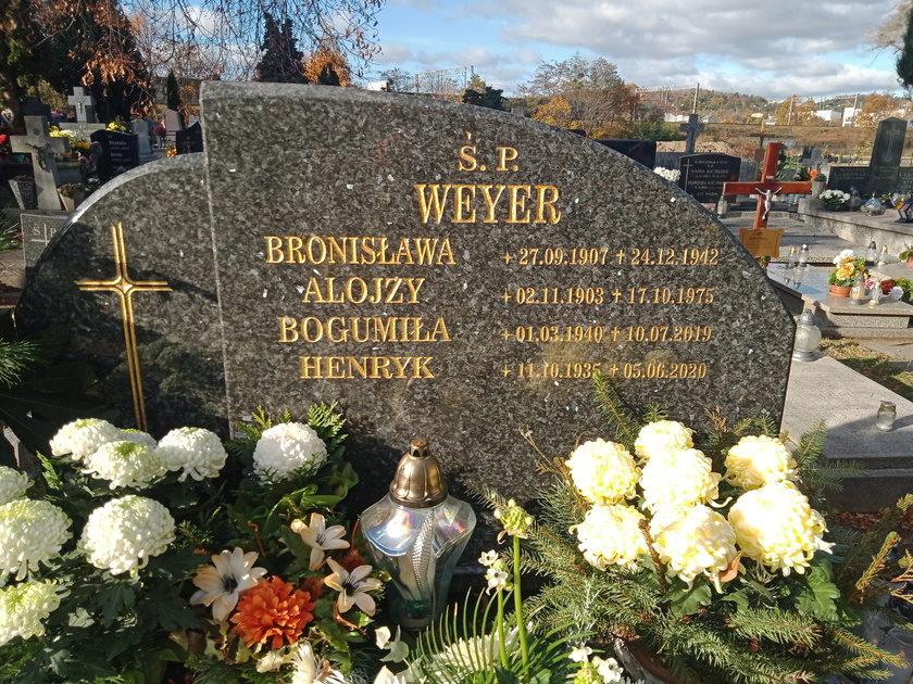 Bronisława Weyer 1907 Gdynia Orłowo - Grobonet - Wyszukiwarka osób pochowanych