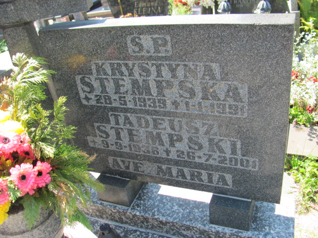 Krystyna Stempska 1939 Gdynia Orłowo - Grobonet - Wyszukiwarka osób pochowanych