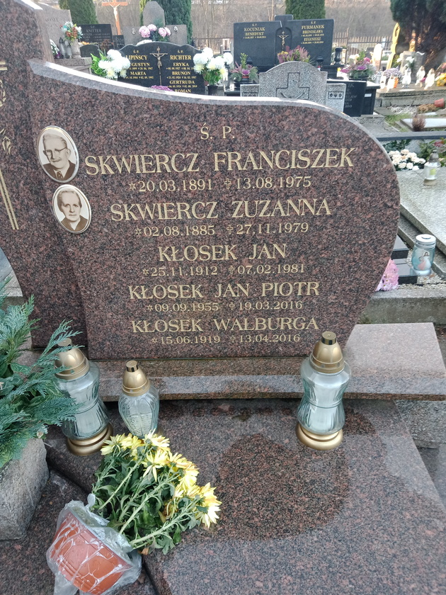 Grób Jan Piotr Kłosek