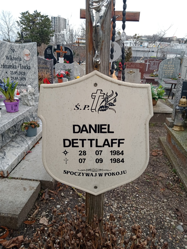 Daniel Detlaff 1984 Gdynia Orłowo - Grobonet - Wyszukiwarka osób pochowanych