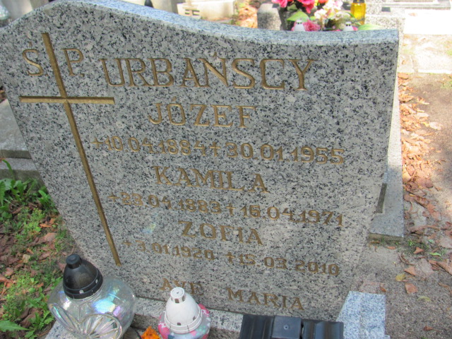Zofia Urbańska 1920 Gdynia Orłowo - Grobonet - Wyszukiwarka osób pochowanych