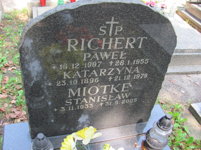 Katarzyna Richert 1896 Gdynia Orłowo - Grobonet - Wyszukiwarka osób pochowanych