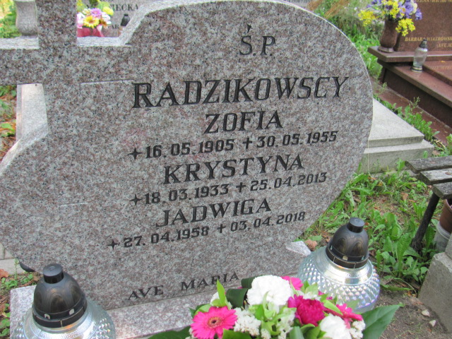 KRYSTYNA ZOFIA Radzikowska 1933 Gdynia Orłowo - Grobonet - Wyszukiwarka osób pochowanych