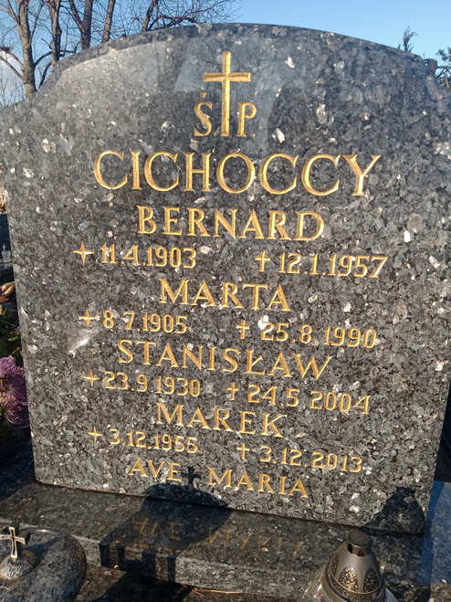 Bernard Cichocki 1903 Gdynia Orłowo - Grobonet - Wyszukiwarka osób pochowanych