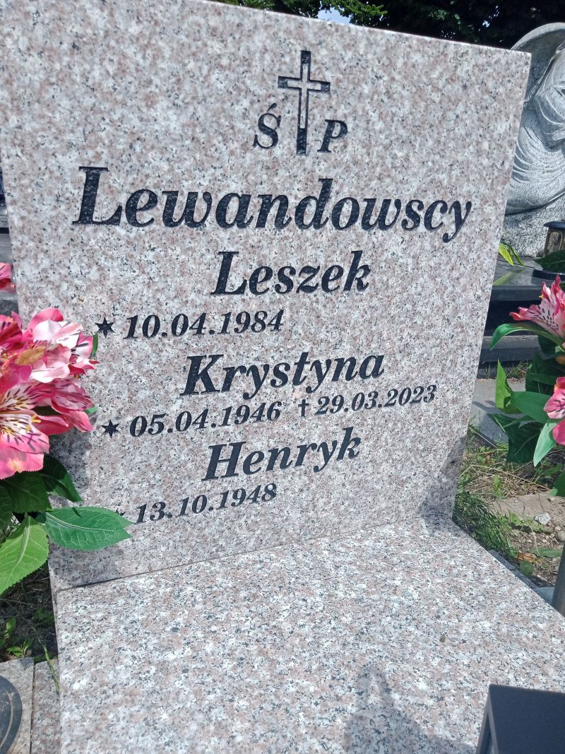 Krystyna Lewandowska 1946 Gdynia Orłowo - Grobonet - Wyszukiwarka osób pochowanych