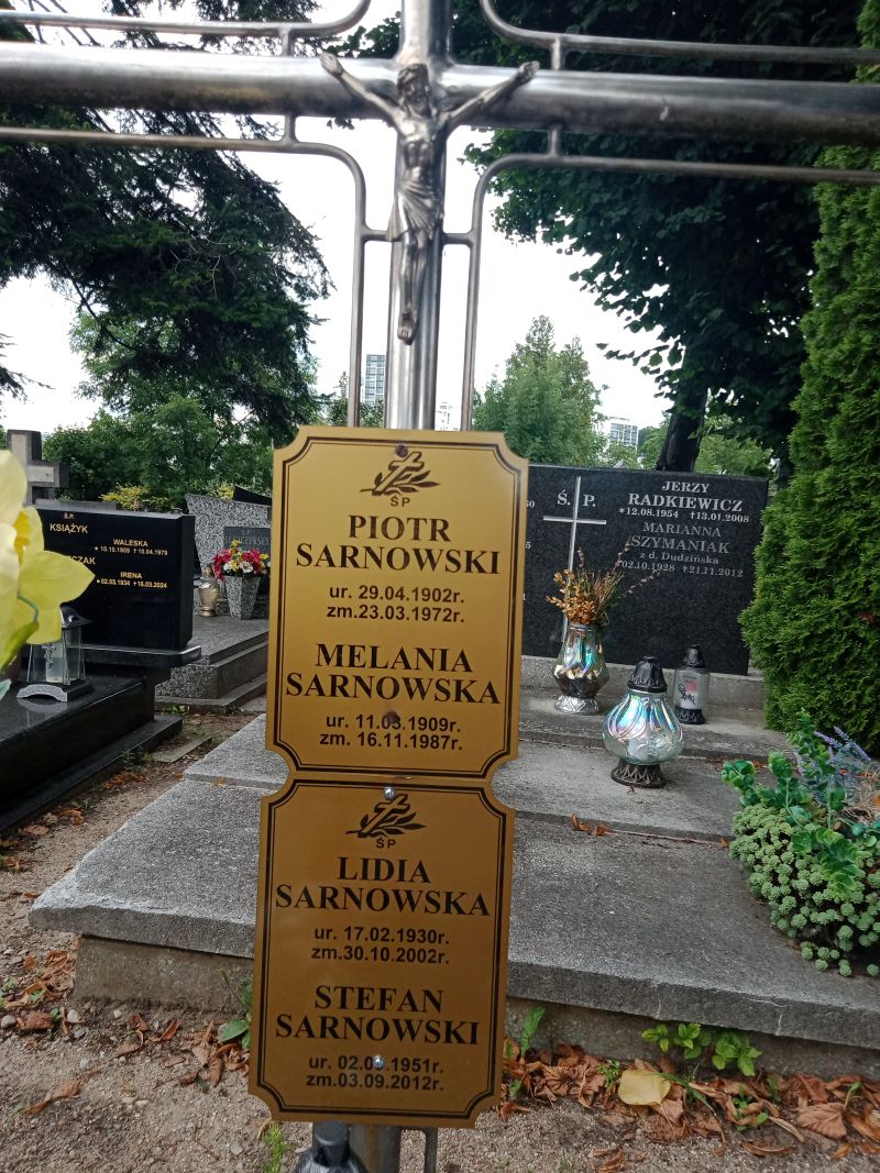 Stefan Andrzej Sarnowski 1951 Gdynia Orłowo - Grobonet - Wyszukiwarka osób pochowanych