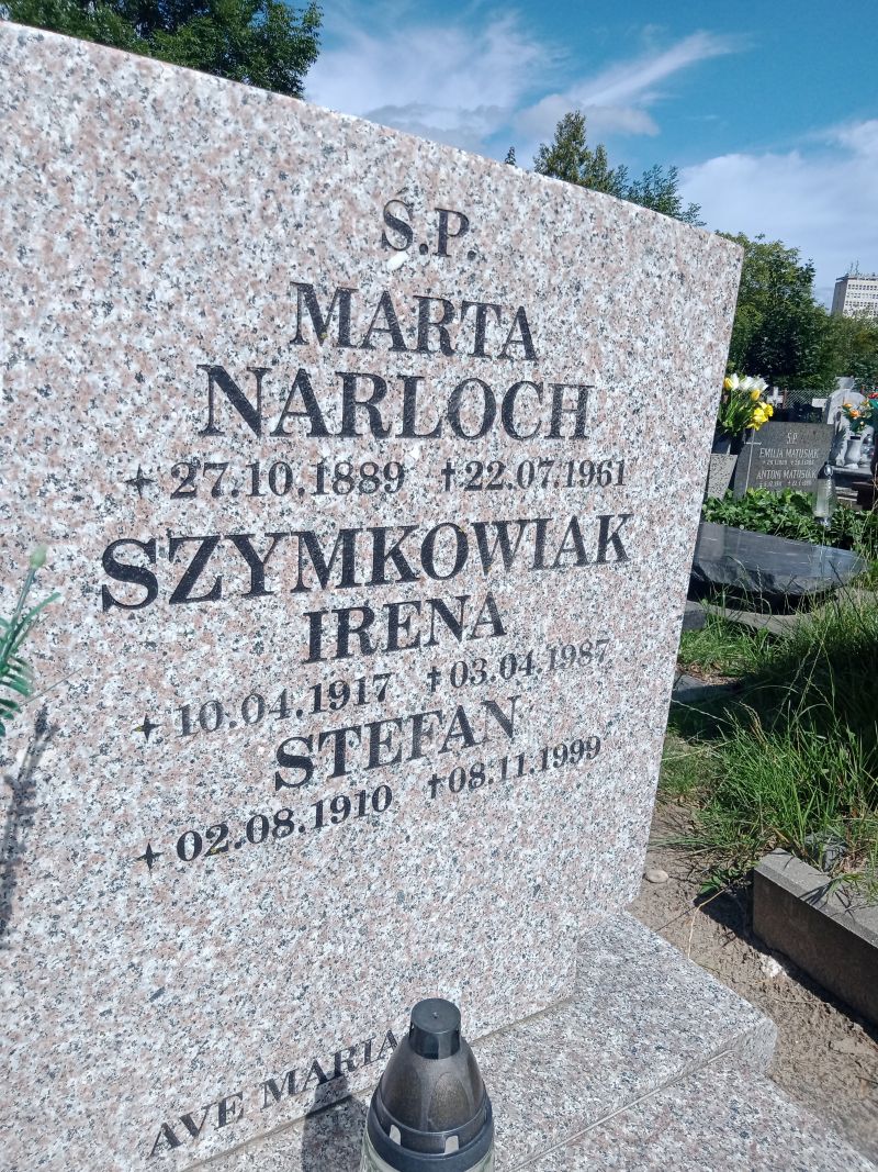 Irena Szymkowiak 1917 Gdynia Orłowo - Grobonet - Wyszukiwarka osób pochowanych