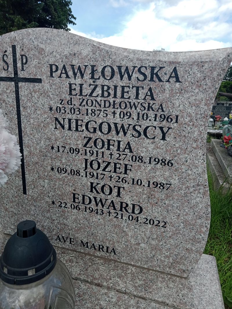 Edward Kot 1943 Gdynia Orłowo - Grobonet - Wyszukiwarka osób pochowanych