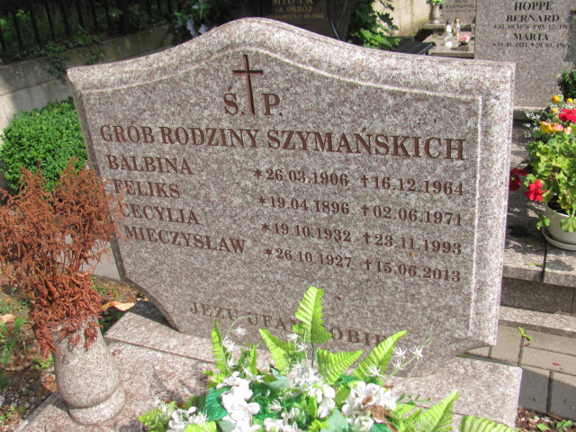 Feliks Szymański 1896 Gdynia Orłowo - Grobonet - Wyszukiwarka osób pochowanych