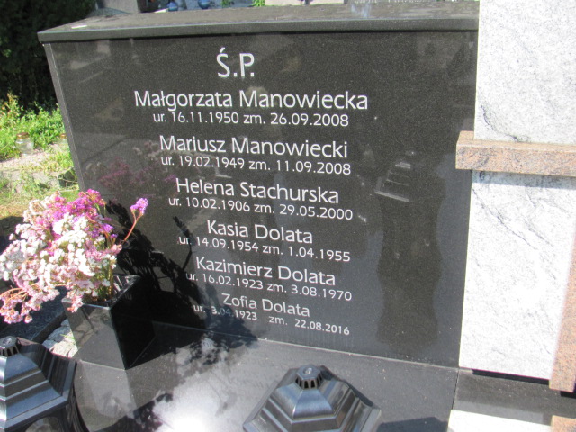 Małgorzata Zofia Manowiecka 1950 Gdynia Orłowo - Grobonet - Wyszukiwarka osób pochowanych