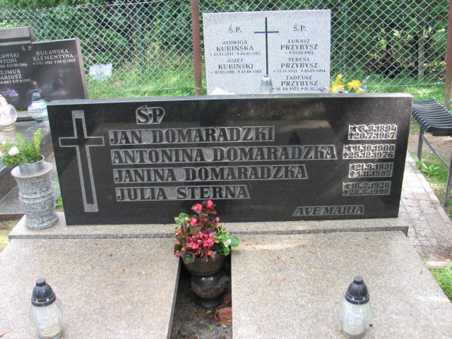 Antonina Domaradzka 1900 Gdynia Orłowo - Grobonet - Wyszukiwarka osób pochowanych