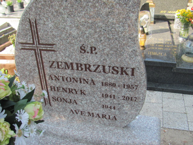 Henryk Zembrzuski 1941 Gdynia Orłowo - Grobonet - Wyszukiwarka osób pochowanych