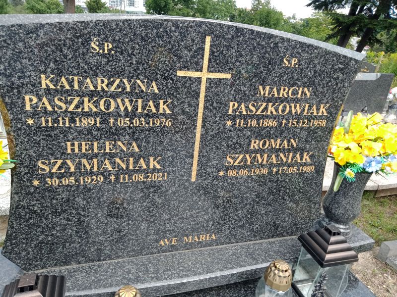 Marcin Paszkowiak 1886 Gdynia Orłowo - Grobonet - Wyszukiwarka osób pochowanych