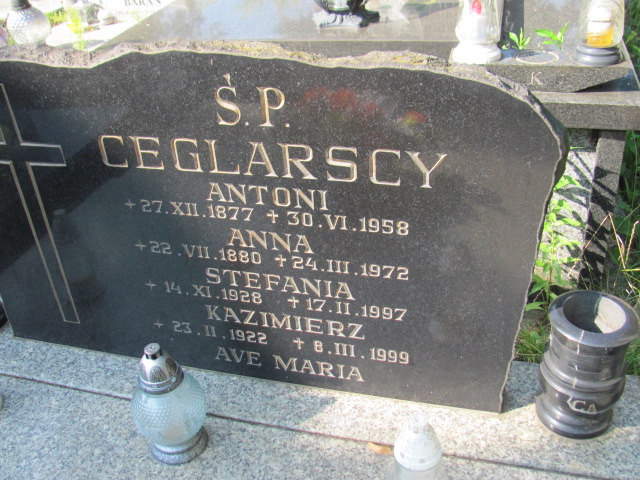 Anna Ceglarska 1880 Gdynia Orłowo - Grobonet - Wyszukiwarka osób pochowanych