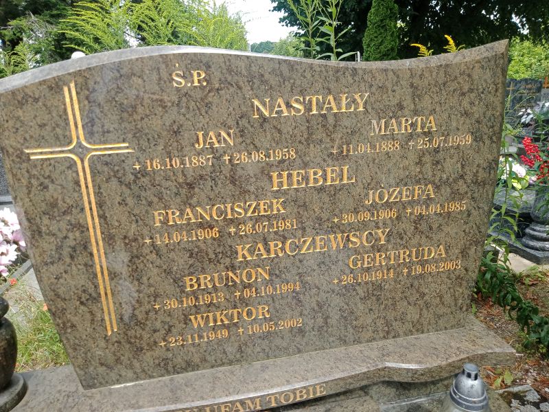 Józefa Hebel 1906 Gdynia Orłowo - Grobonet - Wyszukiwarka osób pochowanych